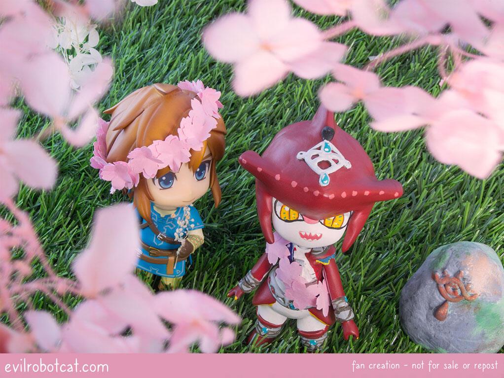 Sakura - Link and Sidon Sakura - Link and Sidon
